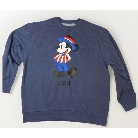 Disney Other - Disney Epcot American Adventure Mickey Mouse Crewneck Sweatshirt Adult 2XL NWOT